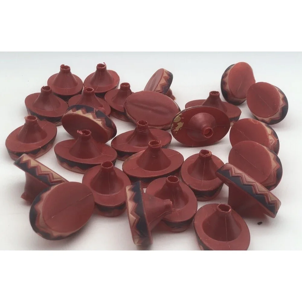 26 Southwestern Sombrero Blow Mold String Light Covers 3.5”